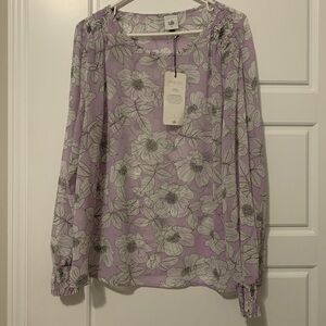 Cabi Long Sleeve Top L Poppy